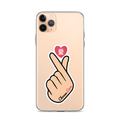 Choose Love Clear Case for iPhone®