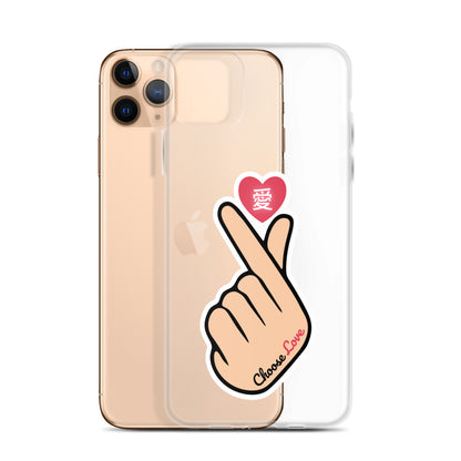 Choose Love Clear Case for iPhone®