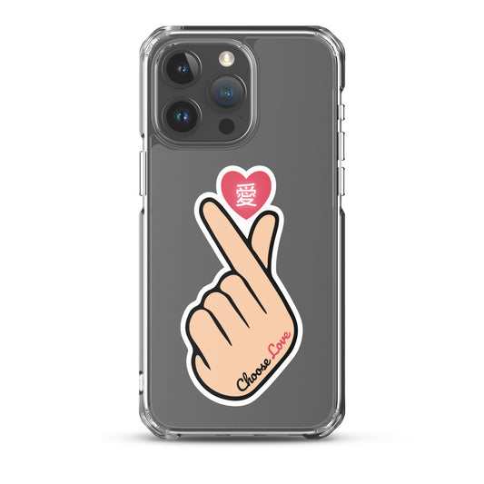 Choose Love Clear Case for iPhone®