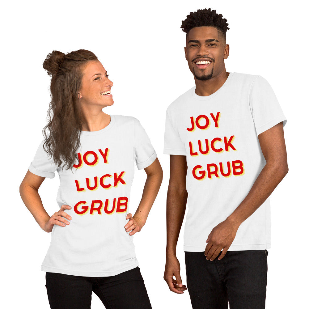 Joy Luck Grub White Unisex T-Shirt