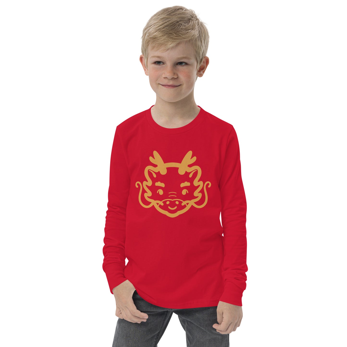 Cute Dragon Youth Long Sleeve Tee